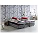 Letto Piazza E Mezza Camilla, Letto Contenitore Con Rivestimento In Tessuto, 100% Made In Italy, Apertura Laterale, Adatto Per Materasso Cm 120x190, Grigio - Foto miniatura 1