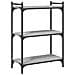 Libreria A 3 Ripiani Grigio Sonoma 60x30x86cm Legno Multistrato - Foto miniatura 2