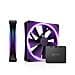 F140 RGB DUO Twin Pack Case per computer Ventilatore 14 cm Nero 2 pz - Foto miniatura 1