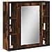 Mobile Bagno Specchio Rovere Fumo 60x16x60 Cm Legno Multistrato - Foto miniatura 1