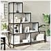 Libreria 4 Ripiani Grigio Sonoma 139x33,5x149 Legno Multistrato - Foto miniatura 3