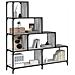 Libreria 4 Ripiani Grigio Sonoma 139x33,5x149 Legno Multistrato - Foto miniatura 1