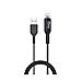 Cavo Ricarica E Sincronizzazione Dati Usb Verso Lightning Mfi 2,4a 1m, Nero - Foto miniatura 2