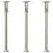 Lampade Da Terra Per Esterni 3 Pz Argento 100cm In Acciaio Inox - Foto miniatura 2