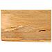 Piano Tavolo Bordi Vivi 60x30x2,5 Cm In Legno Massello Di Mango - Foto miniatura 1