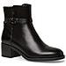 Black Casual Closed Booties Stivaletti Pelle Scarpe Donna Nero Eu 37, 1-25017-41 001 - Foto miniatura 1