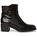 Black Casual Closed Booties Stivaletti Pelle Scarpe Donna Nero Eu 37, 1-25017-41 001 - Foto miniatura 2