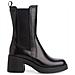 Black Casual Closed Chelsea Booties Stivaletti Pelle Scarpe Donna Nero Eu 39, 1-25451-43 001 - Foto miniatura 2