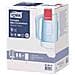 Dispenser Mini Portatile Perasciugamani Ad Estrazione Centrale In Plastica 26.3x18.5x23.9 Cm Bianco Azzurro - Foto miniatura 1