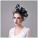 Elegante Cappello Fascinator In Rete Con Piume Black - Foto miniatura 3