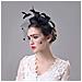 Elegante Cappello Fascinator In Rete Con Piume Black - Foto miniatura 4