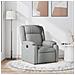 Poltrona Reclinabile In Tessuto Grigio Chiaro - Foto miniatura 1