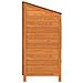 Capanno Da Giardino Marrone 55x52x112cm Legno Massello Di Abete - Foto miniatura 4