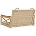 Panchina A Dondolo Beige 63x62x40 Cm In Polyrattan - Foto miniatura 5