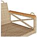 Panchina A Dondolo Beige 63x62x40 Cm In Polyrattan - Foto miniatura 6