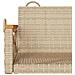 Panchina A Dondolo Beige 63x62x40 Cm In Polyrattan - Foto miniatura 7