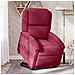 Poltrona Alzapersona Reclinabile Rosso Vino in Velluto - Foto miniatura 2