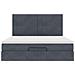 Struttura Letto Pouf con Materassi 200x200 cm Velluto - Foto miniatura 7