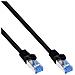 Cavo patch Lan, S /FTP, Cat. 6a, TPE flessibile, nero, 10m - Foto miniatura 1