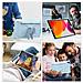 Custodia Per Ipad 10.2"" 2020/2019 Con Supporto E Tracolla Blu - Foto miniatura 2