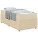 Struttura letto con materasso Crema 80 x 200 cm Tessuto - Foto miniatura 4