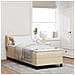 Letto box spring con materasso Crema 80 x 200 cm Tessuto - Foto miniatura 2