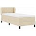 Letto box spring con materasso Crema 80 x 200 cm Tessuto - Foto miniatura 7