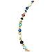 Collana Talismano Di Luce Multicolore In Ottone Placcato Oro - Foto miniatura 2