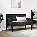 Panca Chesterfield Nero 112 x 65.5 x 75 cm Velluto - Foto miniatura 3