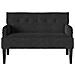 Panca Chesterfield Nero 112 x 65.5 x 75 cm Velluto - Foto miniatura 4