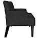 Panca Chesterfield Nero 112 x 65.5 x 75 cm Velluto - Foto miniatura 5