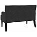 Panca Chesterfield Nero 112 x 65.5 x 75 cm Velluto - Foto miniatura 6