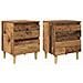 Mobiletti da letto 2 pcs Legno vecchio 40 x 35 x 50 cm - Foto miniatura 1