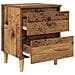 Mobiletti da letto 2 pcs Legno vecchio 40 x 35 x 50 cm - Foto miniatura 6