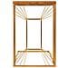 Tavolino Angolare In Legno E Metallo Oro 45x35x55h - Foto miniatura 8