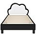 Struttura letto bambini con testata Nero 80 x 200 cm PU - Foto miniatura 5