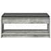 Panca per ingresso con cuscino Grigio Cemento 103 x 38 x 45 cm - Foto miniatura 1