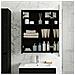 Mobiletto per specchio da bagno Rovere Nero 43 x 16 x 62.5 cm - Foto miniatura 2