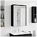 Mobiletto per specchio da bagno Rovere Nero 43 x 16 x 62.5 cm - Foto miniatura 4