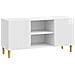 Mobile TV Bianco Lucido 102 x 34,5 x 50 cm Legno ingegnerizzato - Foto miniatura 1