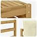 Set di divani da esterno 6 pcs Bianco e Crema Poliestere - Foto miniatura 6