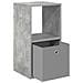 Comodino Grigio cemento 35 x 32 x 68,5 cm Legno multistrato - Foto miniatura 5