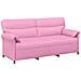 Set di divani 2 pz Rosa Tessuto - Foto miniatura 4
