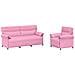 Set di divani 2 pz Rosa Tessuto - Foto miniatura 1
