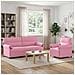Set di divani 2 pz Rosa Tessuto - Foto miniatura 5