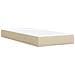 Letto box spring con materasso Crema 100 x 200 cm Tessuto - Foto miniatura 7