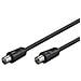 ICOC AV-330 - Cavo Antenna TV M / F 0,5 m nero - Foto miniatura 1