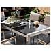 Set Di Tavolo E Sedie Da Giardino In Acciaio, Basalto E Rattan - 180cm - Nero Lucido - Grosseto - Foto miniatura 24