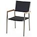 Set Di Tavolo E Sedie Da Giardino In Acciaio, Basalto E Rattan - 180cm - Nero Lucido - Grosseto - Foto miniatura 13