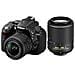 D5300 + Afp Dx Nikkor 18-55mm F / 3.5-5.6g Vr + Afs Dx Nikkor 55-200mm F / 4-5.6g Ed Vr Ii + Borsa - Foto miniatura 1